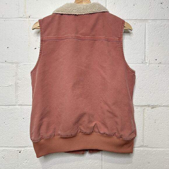 Y2K Carhartt Wildwood Sherpa-Lined Vest “Pink Rose” 102253 - Picture 2 of 9